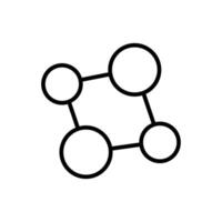 Flat Connection Lines vector