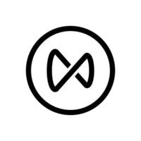 Durable Material Outline Icon Set vector