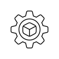 Production Line Factory Process Icon vector