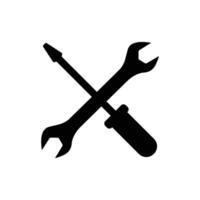Wrench icon design for repair tools vector