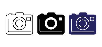 Classic Camera Icon Set vector
