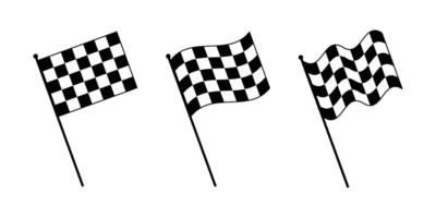 Icon symbol of a race flag for motorsport events vector