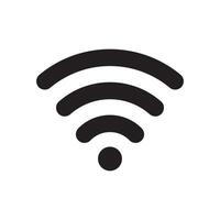 design of a WiFi signal icon logo vector