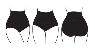 Monochrome icon representing shapewear vector