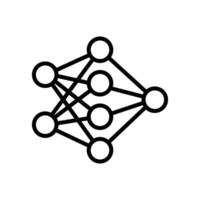 Interface Connection Line Icon vector