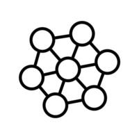 Digital Cable Connection Line Icons vector