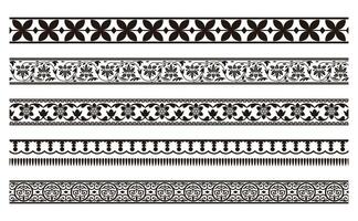 Decorative Frames Seamless Borders Islamic Oriental Style vector