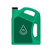 Flat design icon of a colorful oil bottle vector
