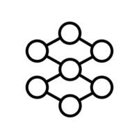 Simple Wire and Port Icons vector