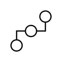 Minimal Wire Link Icon vector