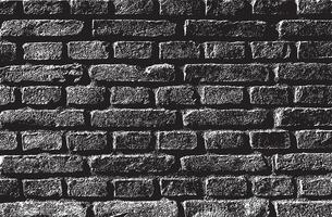Black textured brick wall design pattern vector