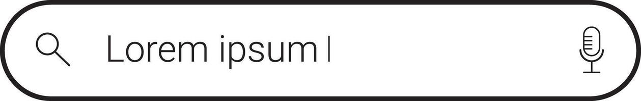 Simple design of a search button icon vector