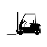 Forklift Delivery Logistic Truck Icons vector