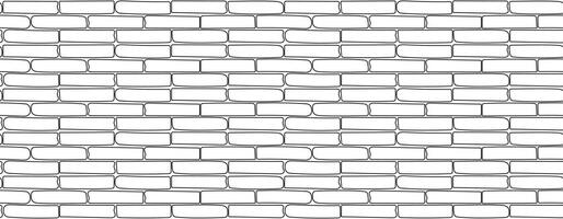Flat design of retro lines on brick wall vector