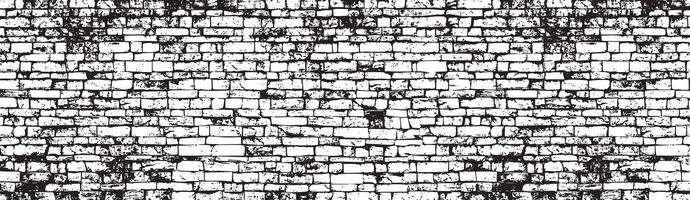Grunge texture with uneven long bricks vector