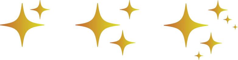 design featuring a set of gradient stars vector