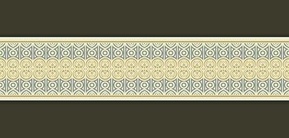 ornamental line pattern border Design Template vector