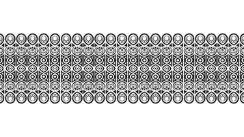 Flat ornament line style ethnic seamless borders vector