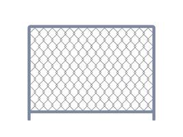 Fence from wire mesh line pattern. Black silhouette fence, chain link border, graphic boundary, barrier. Safety grid wall. illustration vector