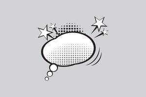 Comic style blank frame background with halftone effect vector