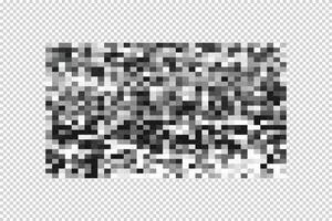 blur effect caused by censorship. checkered horizontal design. Grid texture in black and white. The effect of blurred pixels vector
