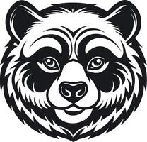 High Quality Panda Head Graphics vector