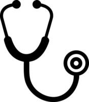 Minimal Stethoscope Silhouette Illustrations vector