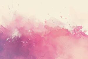 Abstract pink color watercolor textured background vector