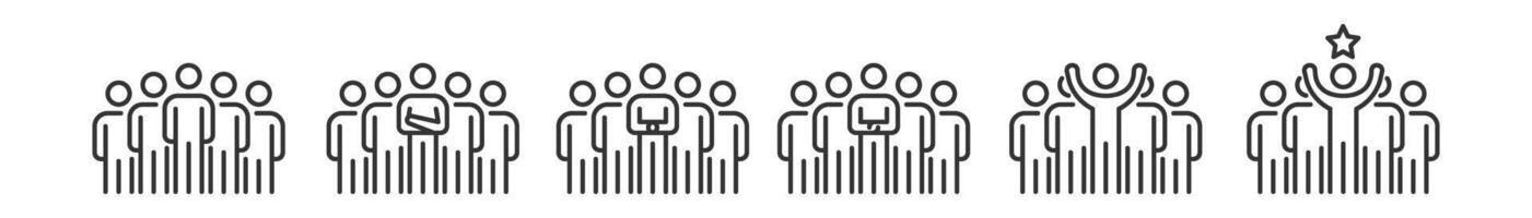 A line of barcodes with different shapes vector