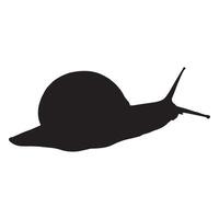 Snail Silhouette Design for Nature, Animal, and Minimalist Art Projects.eps vector