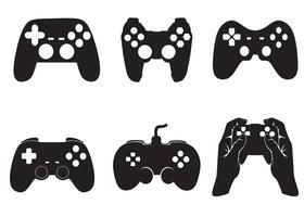 silhouette of a gaming controller vector