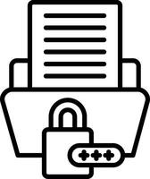 Data Encryption Creative Icon Design vector