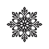 Abstract decorative snowflake design Icon or Logo Design Template vector
