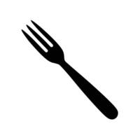 Abstract silhouette of a fork Icon or Logo Design Template vector