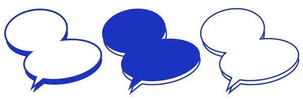 Communication abstraction. Comic speech bubbles. Various speech bubbles. vector