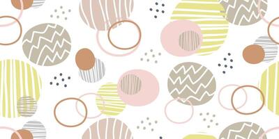 Abstract decorative spots and dots seamless pattern vector