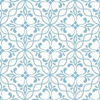 abstract shape geometric seamless pattern kitchen print fabric azulejo Majolica Art Deco motif vector