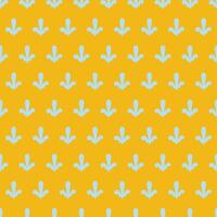 small floral abstract shape geometric motif seamless pattern. monotone fabric design textile swatch vector