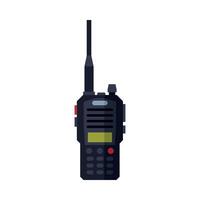 Radio Transmitter Portable Device, Firefighting Equipment Flat Style Illustration on White Background vector
