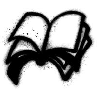 Spray Painted Graffiti book Sprayed isolated with a white background. vector