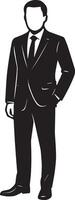 A man in a full suit vector