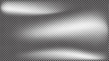 Monochrome Halftone Dot Pattern With Gradient and Grain Effect Creating Abstract Background vector