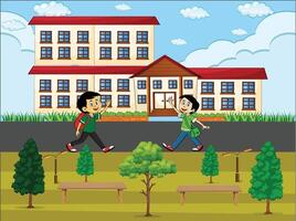 School template design vector