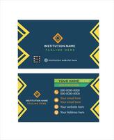 Modern business card design template vector