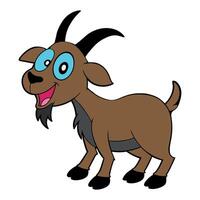 Cartoon goat design art vector