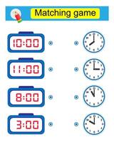 Matching game. Educational game for kids. Task for attentiveness. vector