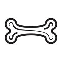 Dog Bone Icon Design vector
