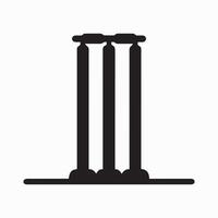 Classical Column Pillars Icon Design vector