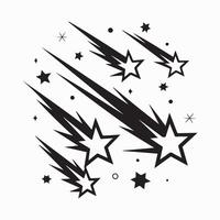 Shooting Stars and Comets Design vector