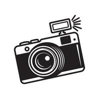 Camera with Flash Icon Design vector